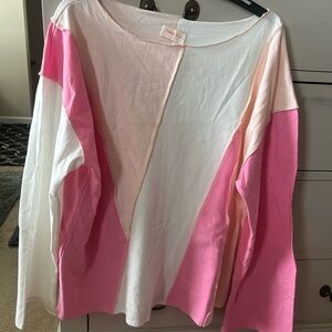 HAILEY & CO Colorblock Long Sleeve Top